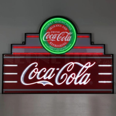 Neonetics 29ADCCG Art Deco Marquee Coca-Cola Led Flex-Neon Sign In Steel Can