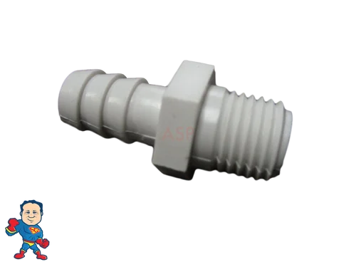 3/8″ Barb x 1/4″ MPT Air Bleeder Adapter for Aqua-Flo & CMP Pump Wet End Face