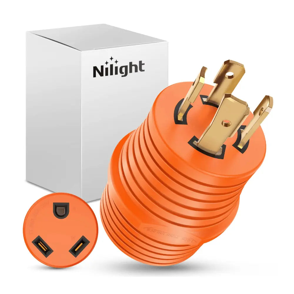 30Amp Male to 30Amp Female RV Power Adapter 4 Prong