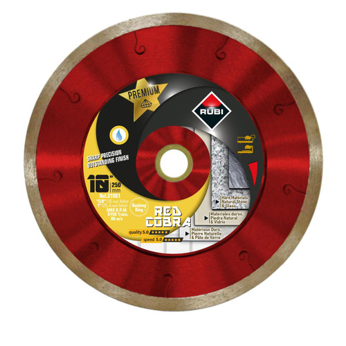 Rubi Diamond Blades BLADE RED COBRA WET 7" USA (7/8"&5/8" ARBOR) (Continuos)