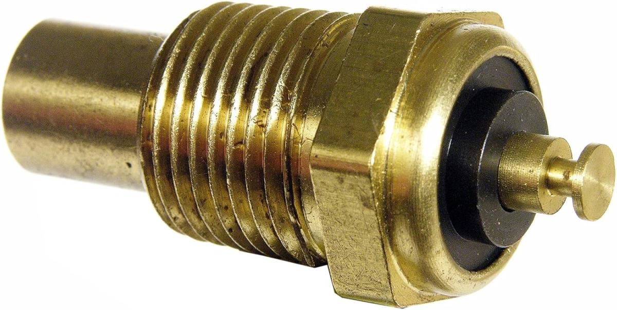 Redline Restomotive 1957-1978 GM Car and Truck Coolant Temperature Sending Unit / Sensor, Mushroom Head