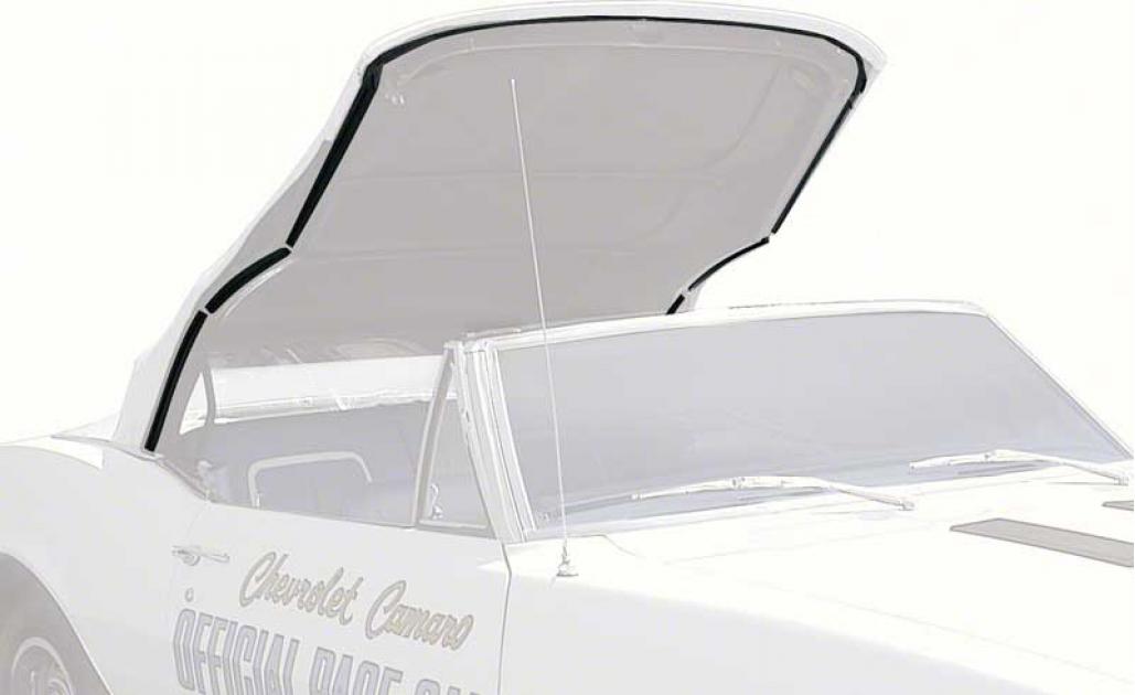 1967-69 Camaro, Firebird, Convertible Roof Rail Weatherstrip Set, 5 Piece Set
