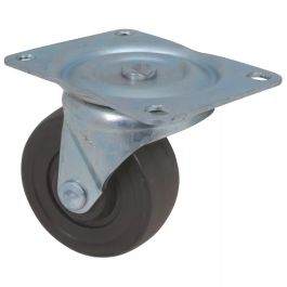 Colson Caster Swivel Plate Caster 150 lbs, 2.000 in, Hard Rubber