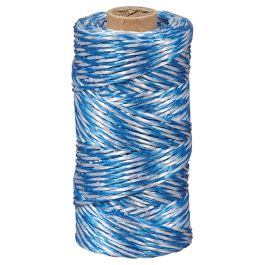 Ben-Mor Twisted Polypropylene Twine - Medium - Blue and White - 500-ft L