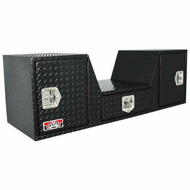 Brute 57" V-Shape Goose Neck / Fifth Wheel Tailgate Box - Black