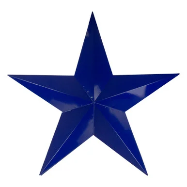 36″ Navy Blue Country Rustic Star Outdoor Patio Wall Decor