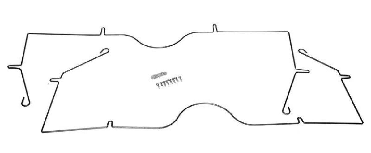 Shafers Classic Reproductions 1959-1960 Chevrolet Full Size Hood Insulation Retainer Kit HIR401