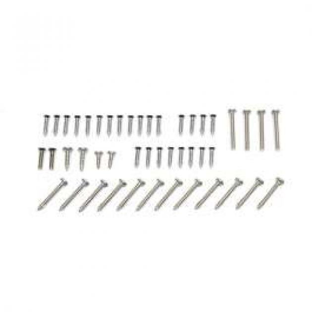 El Camino Exterior Screw Kits Laguna, 46 Pieces, 1973-1977