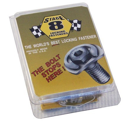Stage 8 3902 Locking Turbo Bolts - 8mm x 1.25 - Set of 4 - 25mm Long