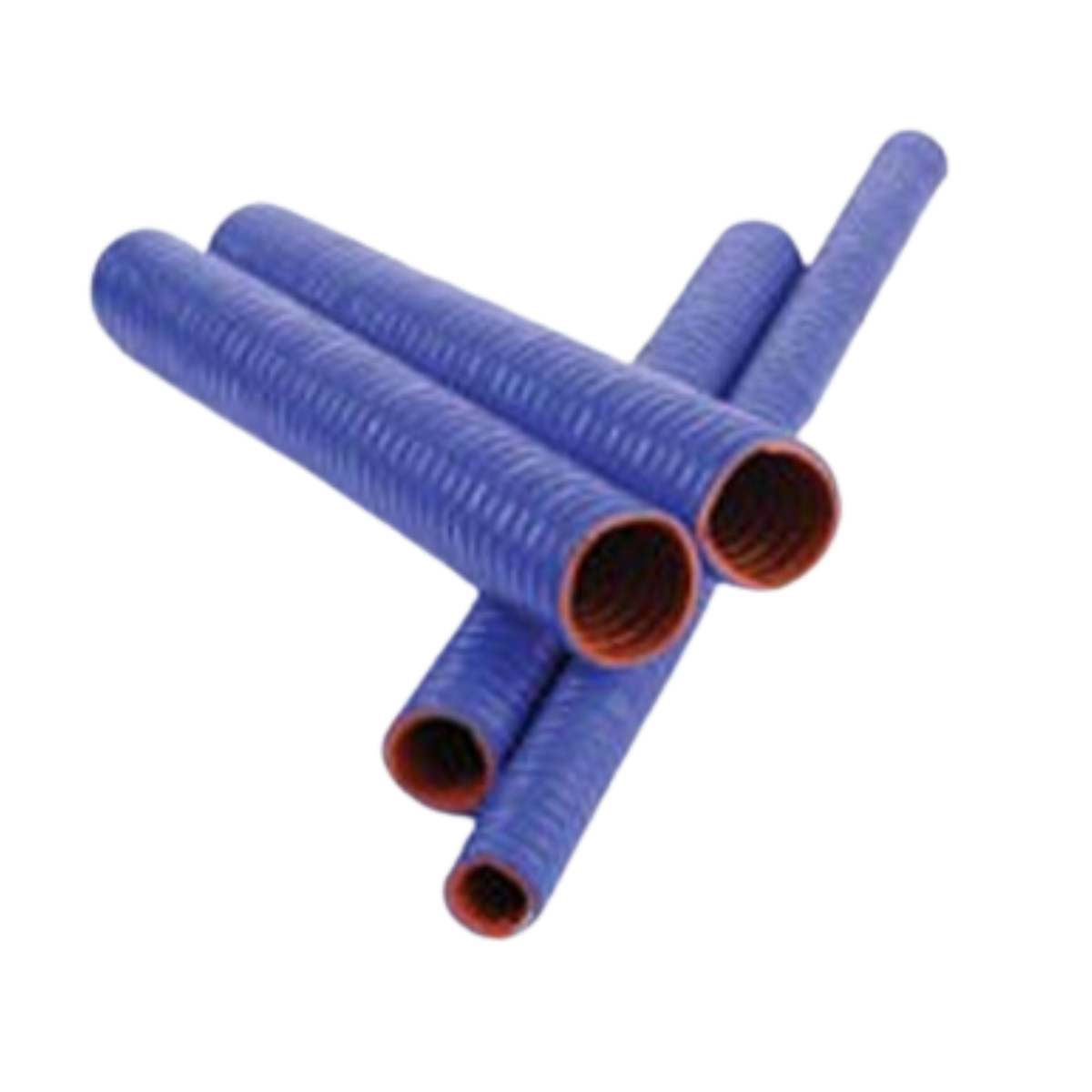 2.50in I.D. Blue Convoluted Flex Hose | 4 Feet