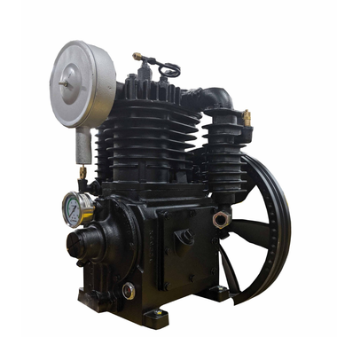 EMAX 5HP 2 Stage Reciprocating Pressure Lubricated Bare Pump w/ flywheel