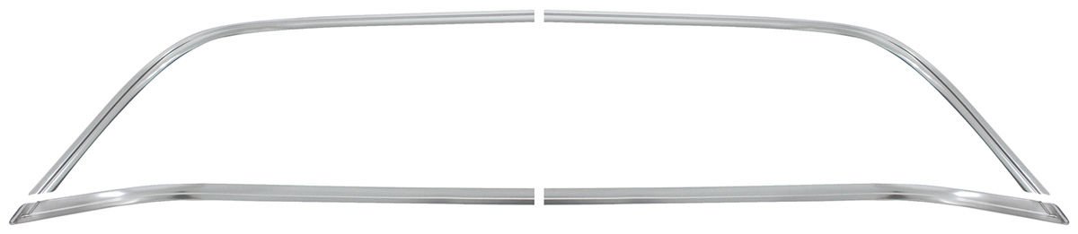 RestoParts Molding Set, Rear Window Reveal, 1978-87 El Camino, Aluminum 96352B