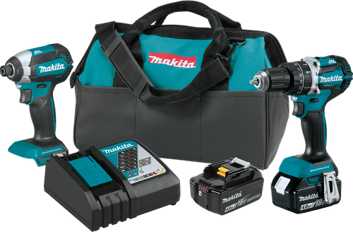 18V LXT™ Lithium-Ion Brushless Cordless 2-Pc. Combo Kit (4.0Ah), Variable speed Impact Driver, XT269M