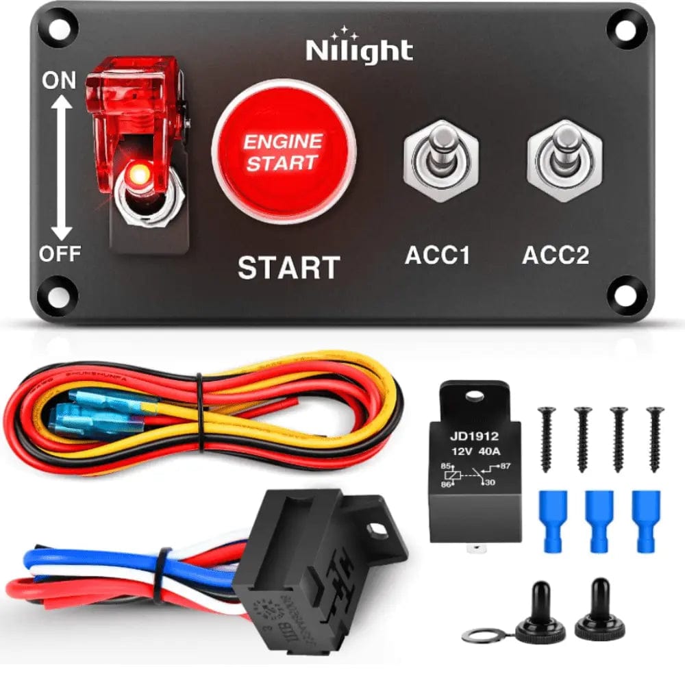 4 in 1 Racing Car Ignition Rocker Switch Panel