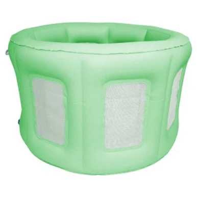 4-in-1 Room to Grow Portable Green Inflatable Baby Play Yard – Infant Play, Rest, Splash & Change Station