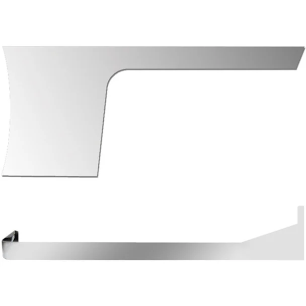 4 Inch SS Blank 1 Piece Cab-Cowl & Sleeper Panels For Peterbilt 389 Non-Urea W/ 63/72 Inch Sleeper W/ Extenders W/O DPF