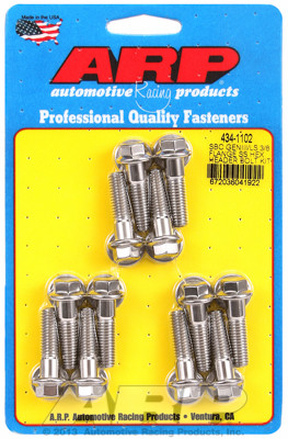 ARP 434-1102 Header Bolts - GM LS Engines Set of 12 - Stainless Hex Head - 25mm