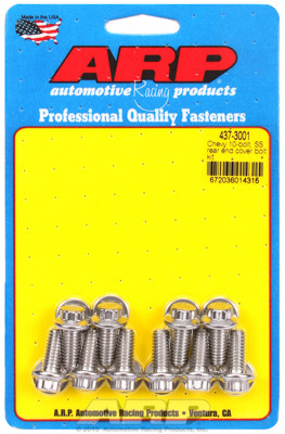 ARP 437-3001 Stainless Steel Rear End Cover Bolts - Chevy 10 Bolt w/ Steel Cover