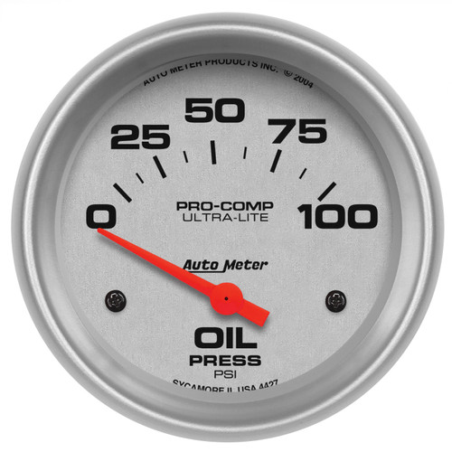AutoMeter 4427 Ultra-Lite Electric Oil Pressure Gauge