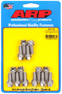 ARP 444-1102 Header Bolts 5/16" Hex Head Stainless 0.750"L Chrysler Small Block