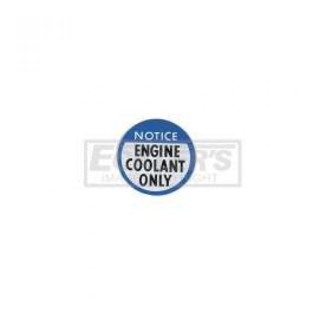 El Camino Engine Coolant Notice Decal, 1978-1982