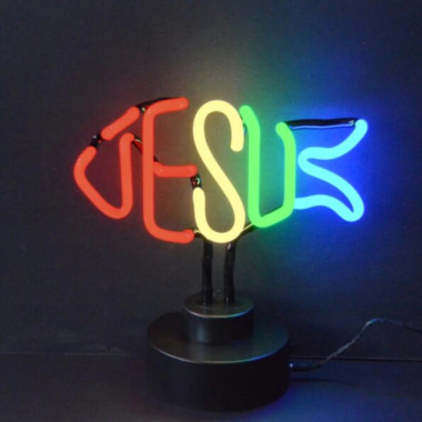 Neonetics 4JFISH Jesus Fish Neon Sculpture