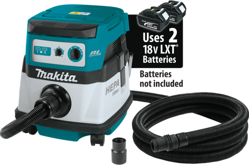 36V (18V X2) LXT™ Brushless 2.1 Gallon HEPA Filter Dry Dust Extractor, Tool Only, Anti-static hose, XCV07ZX
