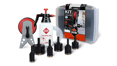 Rubi Wet Cutting Diamond Drill Bits FORAGRES KIT (3/4™, 1-1/8™, 1-3/8™, 1-3/4",