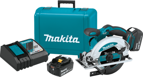 18V LXT™ Lithium-Ion Cordless 6-1/2" Circular Saw Kit (5.0Ah), Built-in dust blower, XSS01T