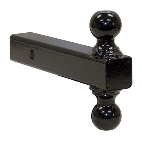 Buyers Products Dual Ball Hitch Solid Shank With Black Balls (2 in., 2-5/16 in.) - 1802215