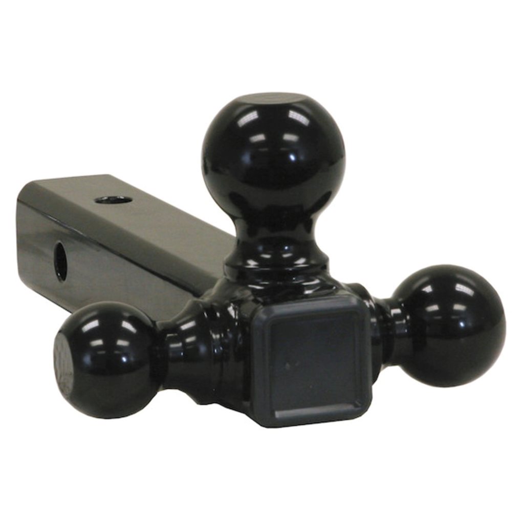 Buyers Products Tri-Ball Hitch-Tubular Shank with Black Towing Balls - 1802202