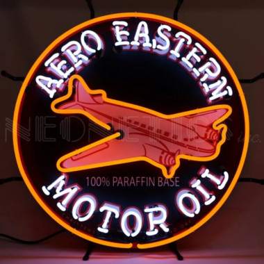 Neonetics 5GSAER Aero Eastern Motor Oil Neon Sign