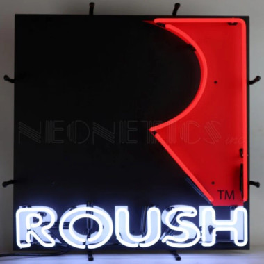 Neonetics 5RSHSR Roush Square R Neon Sign With Backing