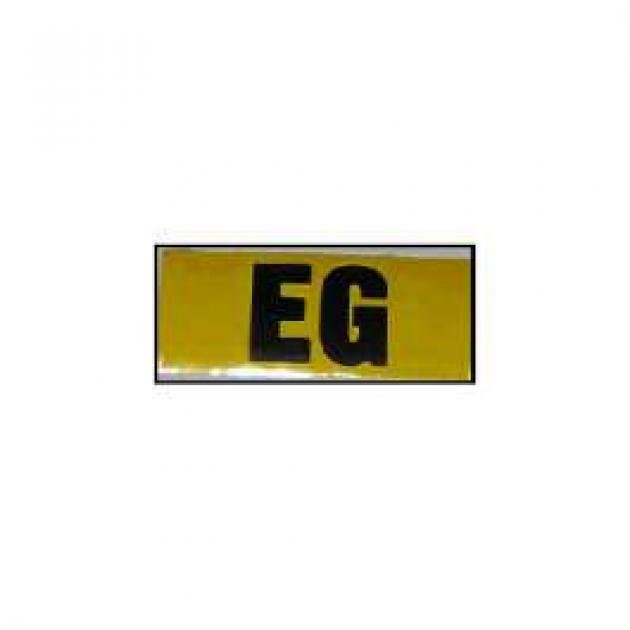 El Camino Valve Cover Code Decal (EG) 396/375hp With Manual Transmission, 1966-1968