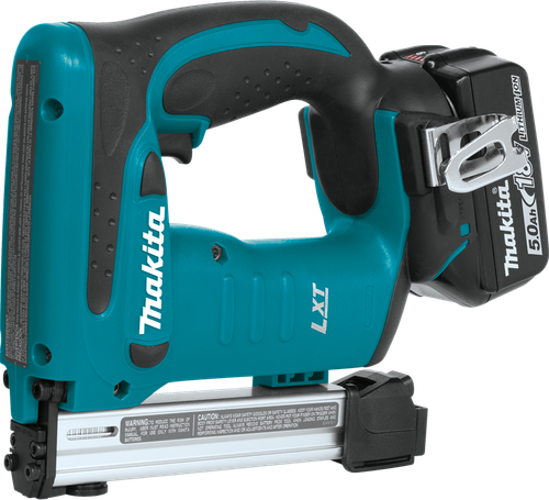 18V LXT™ Lithium-Ion Cordless 3/8" Crown Stapler Kit (5.0Ah), Spring-loaded, XTS01T