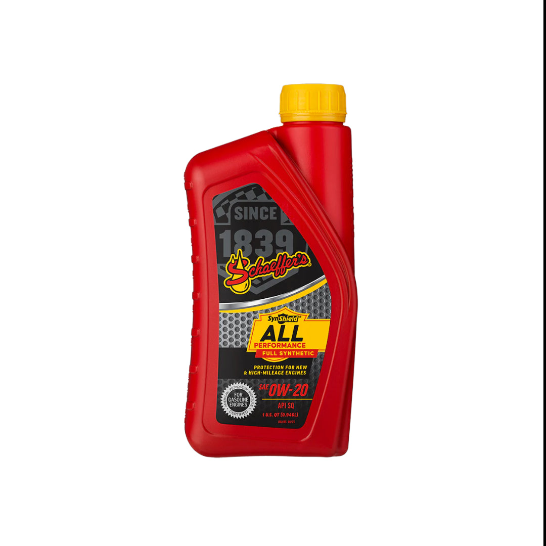 Schaeffer's 6020 SynShield All Performance Full Synthetic 0W-20 1 qt.