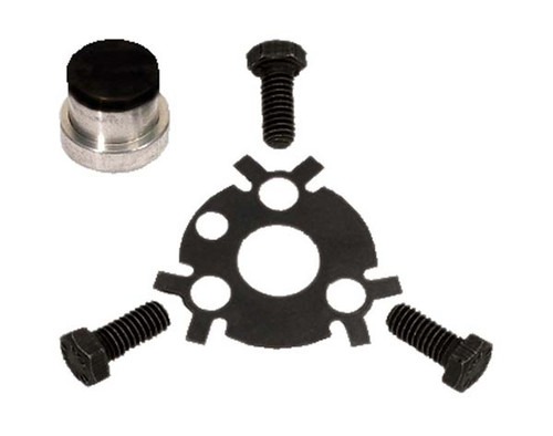 Moroso 60460 Cam Stop/Camshaft Retaining Plate/Bolts SBC w/ Ribbed Timing Cover