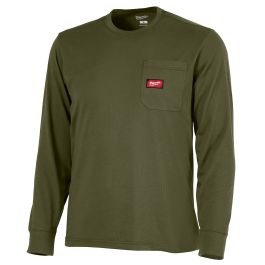 Milwaukee GRIDIRON Pocket T-Shirt - Long Sleeve Green 3X