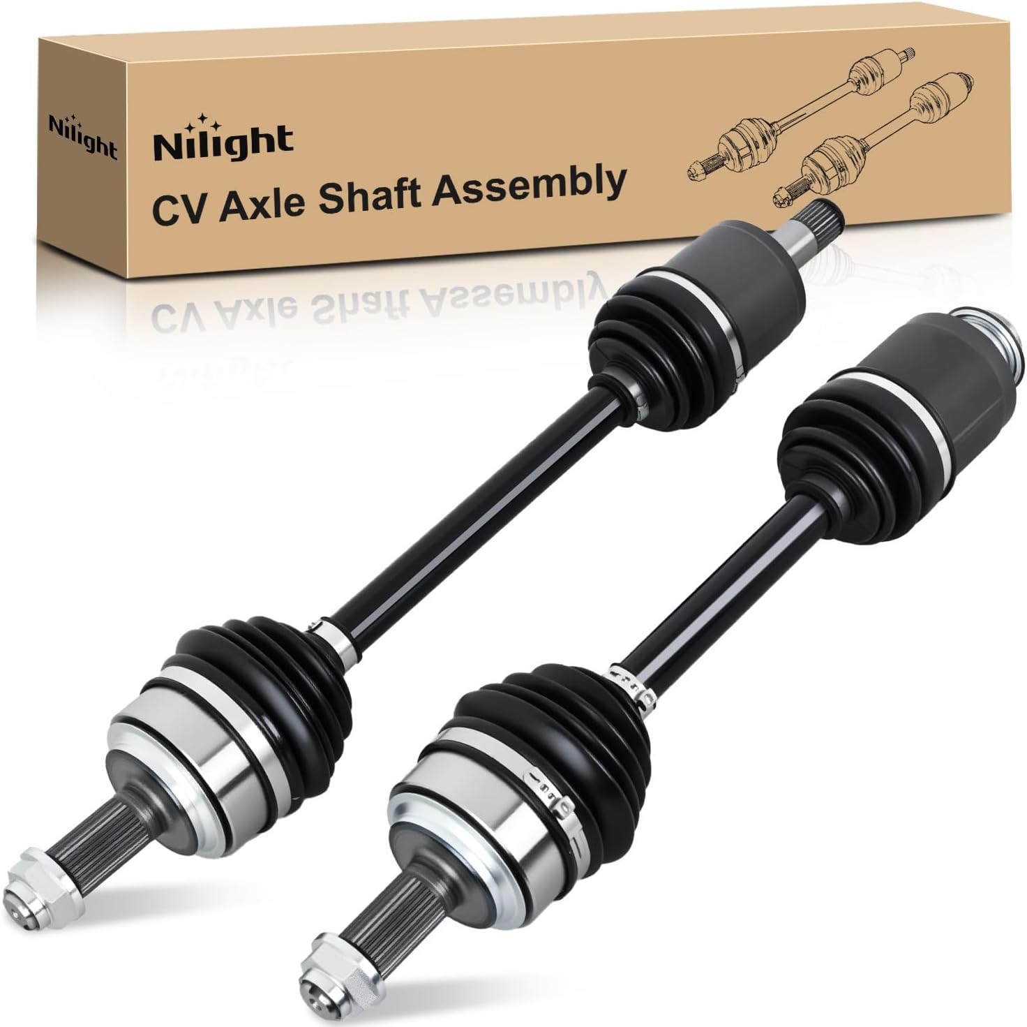 CV Axle Shaft Assembly Compatible with 2007 2008 2009 2010 2011 2012 2013 2014 Honda CR-V EX EX-L LX Half-Shaft Assemblies Replacement Front Wheel Driver and Passenger Side