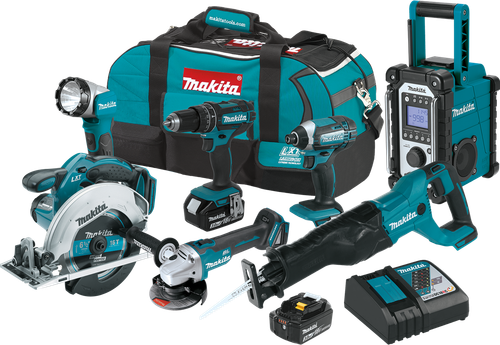 18V LXT™ Lithium-Ion Cordless 7-Pc. Combo Kit (3.0Ah), Variable speed Impact Driver, XT704