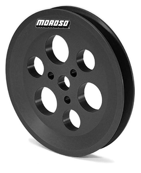 Moroso 64885 Vacuum Pump Deep V-Belt Pulley - 5" Diameter - 3-Bolt Bolt Pattern