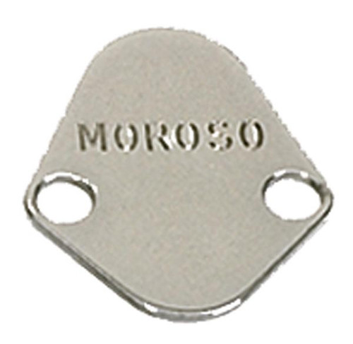 Moroso 65394 Fuel Pump Block Off Plate Chrysler V8/Big Block Chevy/Ford - Chrome