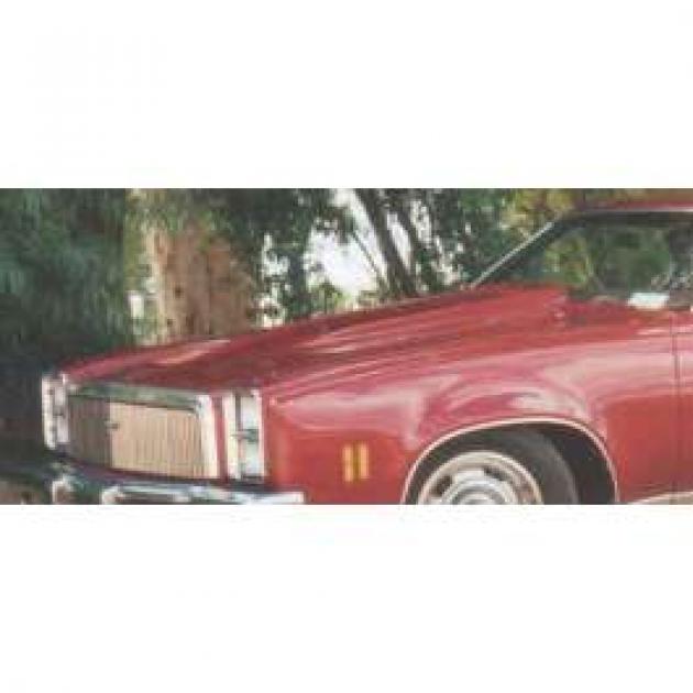 El Camino Fiberglass Hood, 2 Bolt On, Z-28 Style Cowl, 1973-1977
