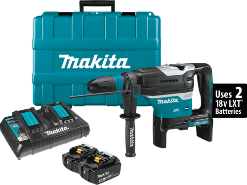 36V (18V X2) LXT™ Brushless 1-9/16" Advanced AVT™ Rotary Hammer Kit, accepts SDS-MAX bits, AWS™ (5.0Ah), XRH07PTU
