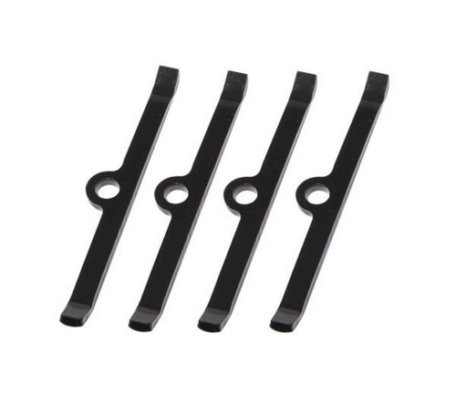 Moroso 68530 Valve Cover Hold Down Tabs - Pontiac V8 - Chrome - Set of 4
