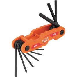 Klein Tools Compact Folding Hex Key Set, SAE