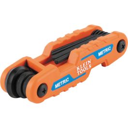 Klein Tools Compact Folding Hex Key Set, 8-Key, Metric Sizes
