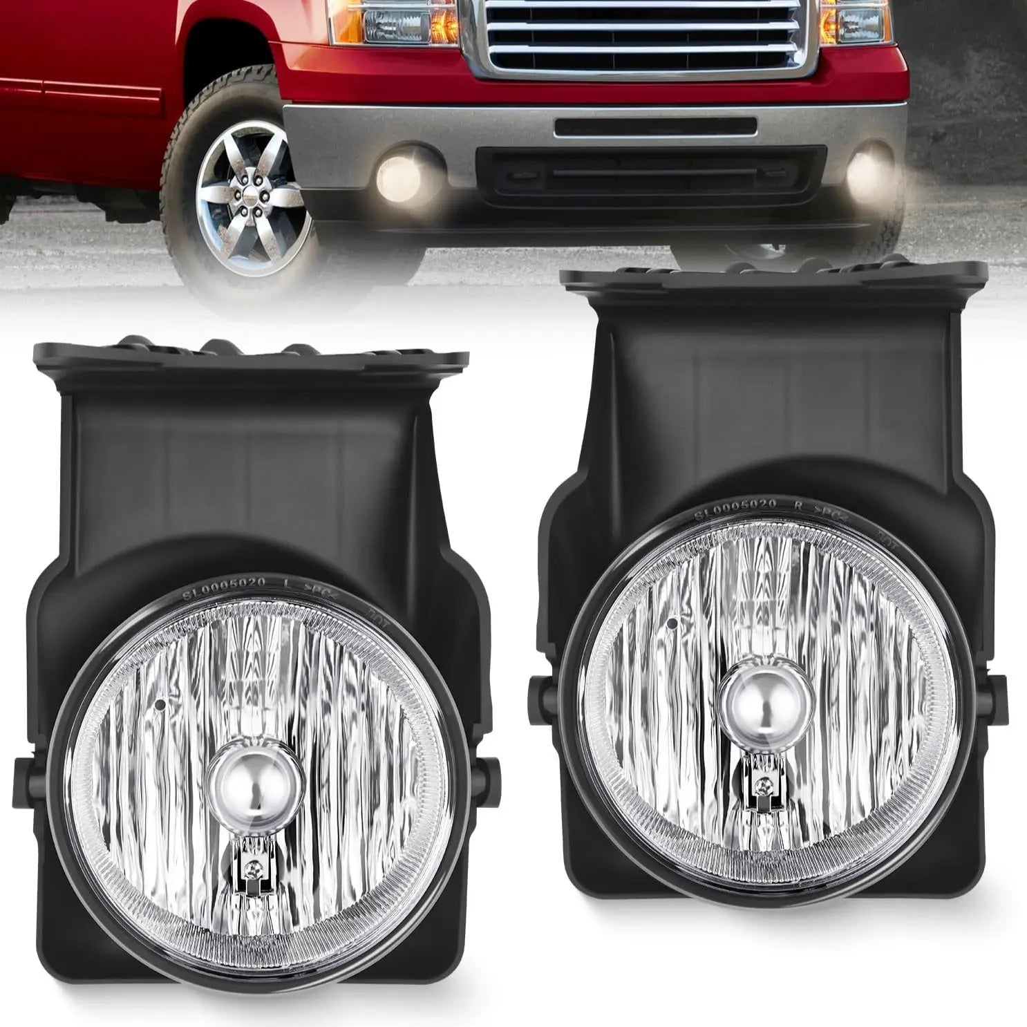 2003 2004 2005 2006 2007 2008 2009 GMC Sierra 1500 1500HD 2500 2500HD 3500 2007 GMC Sierra Classic Fog Lights Assembly