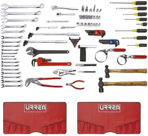 URREA 73 pc Combination automotive sets with toolbox #98051
