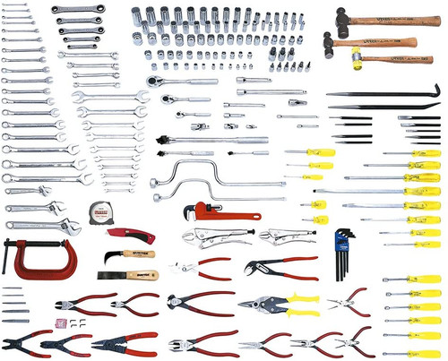 URREA 202 pc Metric industrial intermediate sets with toolbox #99550